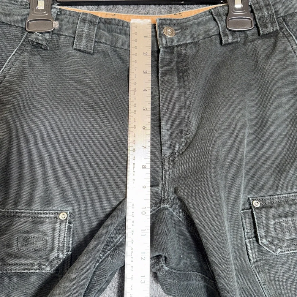 Duluth Trading Co Mens Heavy Black Utility Jeans Cargo Pants 34X34 (31)‎